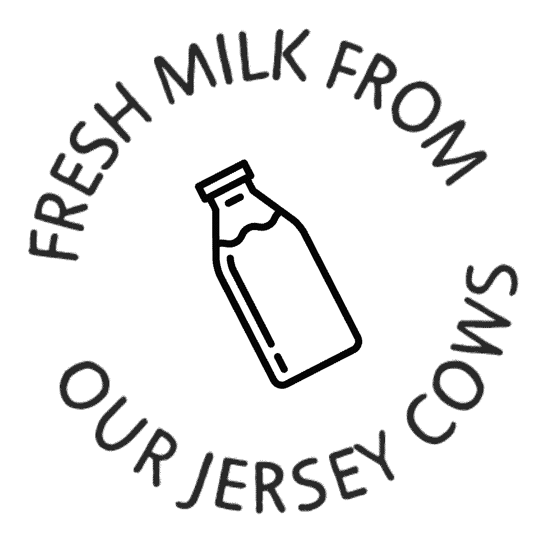 fresh milk from our jersey cows